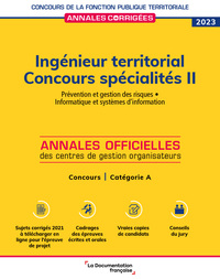Image de Ingénieur territorial 2023. Spécialités II. Catégorie A