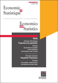 Image de Economie et Statistique/ Economics and Statistics n° 520-521