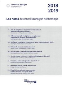Picture of Les notes du conseil d'analyse économique 2018-2019