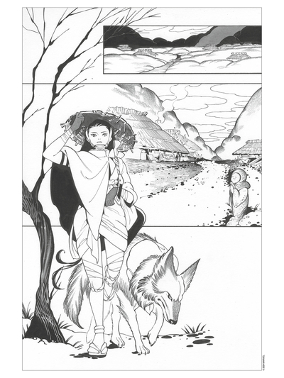Image de Ex-libris Noir & Blanc Demon Days par Peach Momoko (30 x 40 cm)
