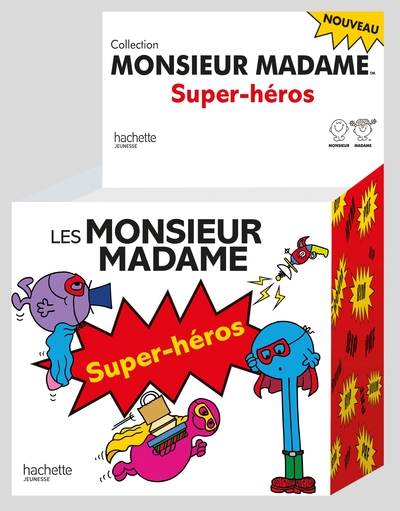 Image de Boîte 10 ex + 10 titres de fonds - Monsieur Madame Super-héros