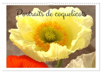 Image de Portraits de coquelicots (Calendrier mural 2025 DIN A3 vertical), CALVENDO calendrier mensuel