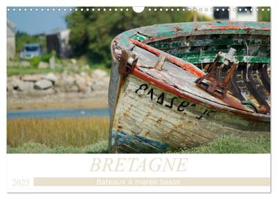 Image de BRETAGNE Bateaux à marée basse (Calendrier mural 2025 DIN A3 vertical), CALVENDO calendrier mensuel