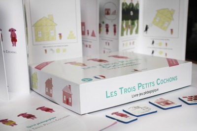 Image de LES TROIS PETITS COCHONS LIVRE JEU PEDAGOGIQUE