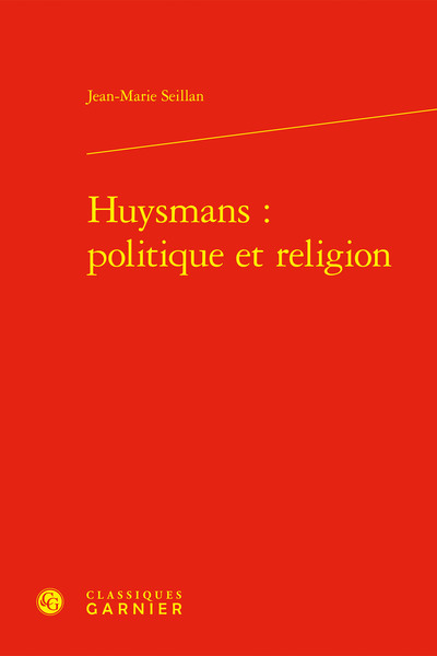 Picture of Huysmans: politique et religion