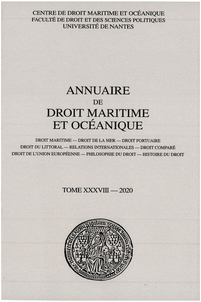 Picture of Annuaire de droit maritime et océanique