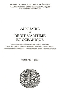 Image de Annuaire de droit maritime et océanique