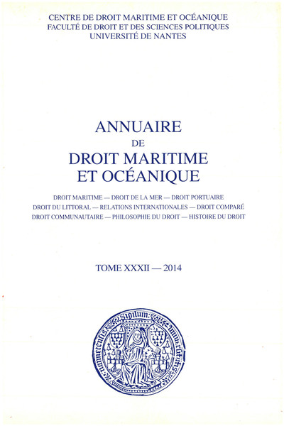 Picture of Annuaire de droit maritime et océanique