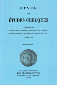 Image de Revue des études grecques