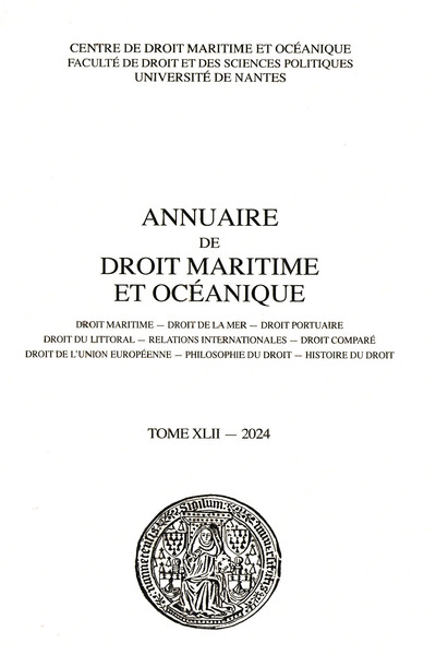 Image de Annuaire de droit maritime et océanique