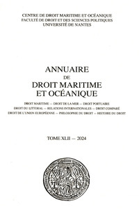 Image de Annuaire de droit maritime et océanique