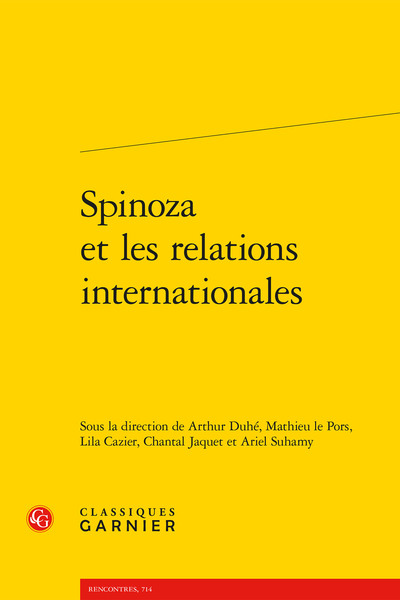 Image de Spinoza et les relations internationales