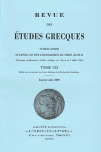 Image de Revue des études grecques