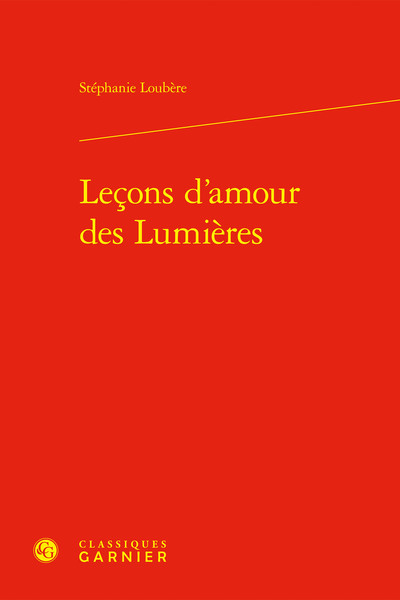 Picture of Leçons d'amour des Lumières