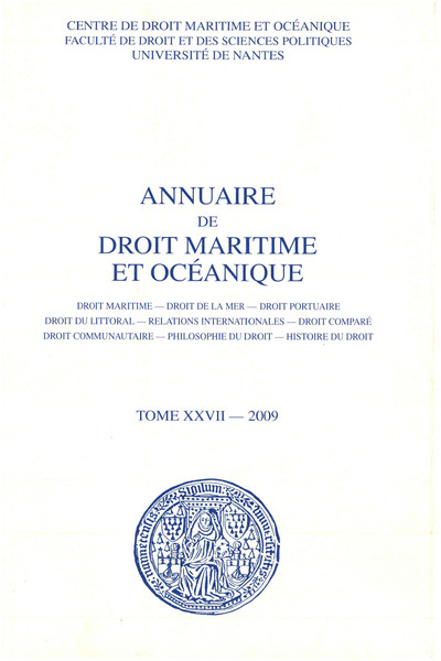 Picture of Annuaire de droit maritime et océanique