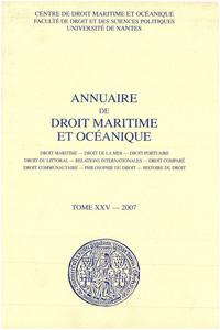 Picture of Annuaire de droit maritime et océanique