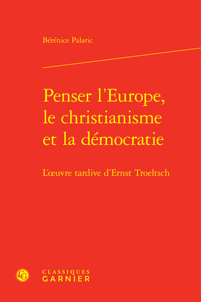 Picture of Penser l'Europe, le christianisme et la démocratie