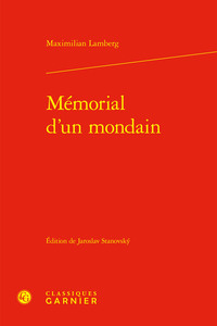Image de Mémorial d'un mondain