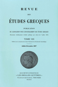 Image de Revue des études grecques