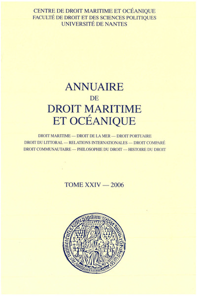 Picture of Annuaire de droit maritime et océanique