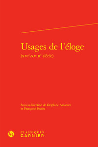 Picture of Usages de l'éloge