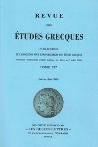 Image de Revue des études grecques