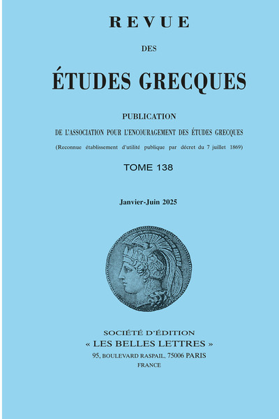 Picture of Revue des études grecques
