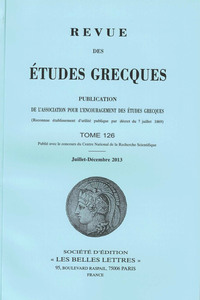 Image de Revue des études grecques