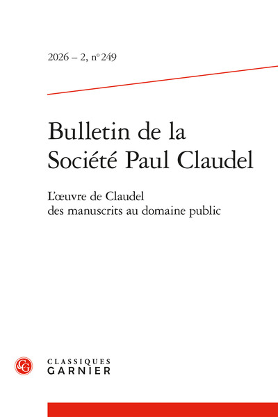 Image de Bulletin de la Société Paul Claudel