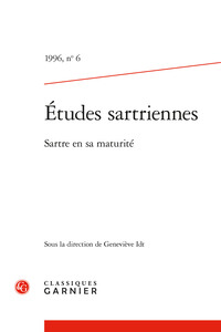 Image de Études sartriennes