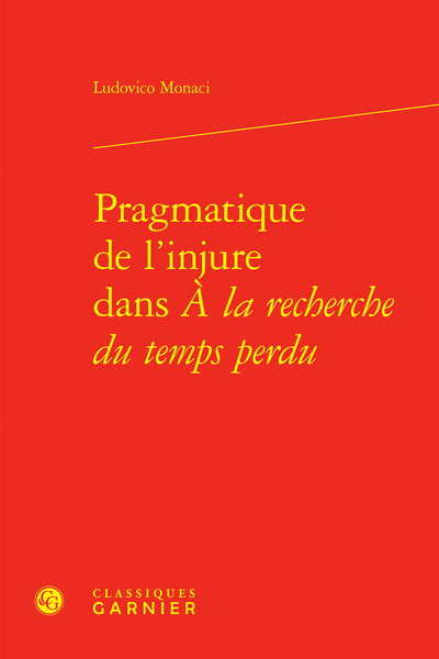 Image de Pragmatique de l'injure dans À la recherche du temps perdu