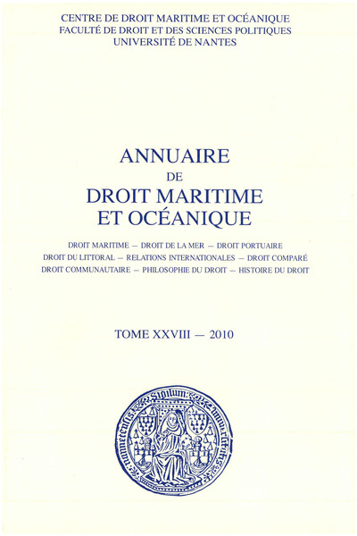 Picture of Annuaire de droit maritime et océanique