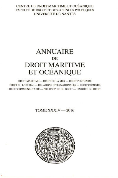 Image de Annuaire de droit maritime et océanique