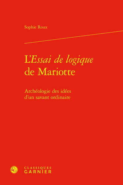 Picture of L'Essai de logique de Mariotte