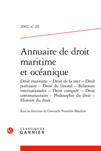 Picture of Annuaire de droit maritime et océanique