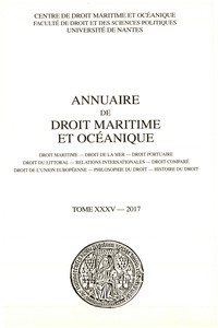 Image de Annuaire de droit maritime et océanique