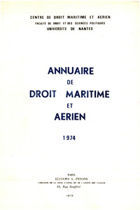 Picture of Annuaire de droit maritime et aérien