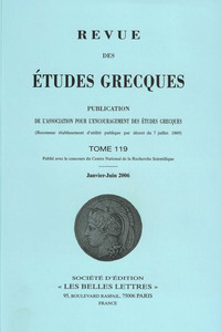 Image de Revue des études grecques