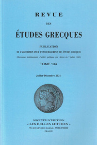 Image de Revue des études grecques