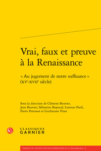Image de Vrai, faux et preuve à la Renaissance