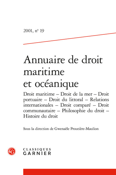 Picture of Annuaire de droit maritime et océanique