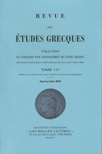 Image de Revue des études grecques