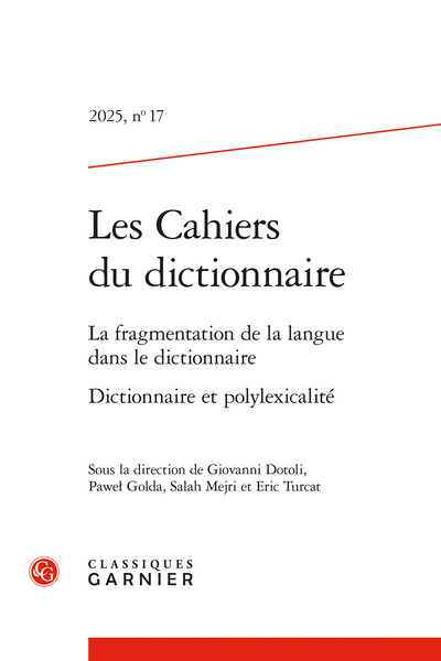 Picture of Les Cahiers du dictionnaire