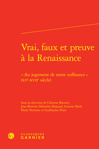 Image de Vrai, faux et preuve à la Renaissance