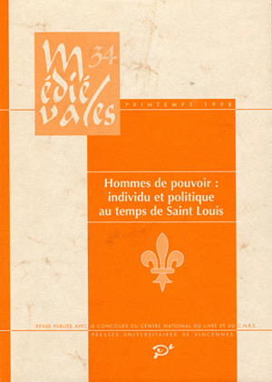 Picture of Hommes de pouvoir individu et politique au teps de saint louis