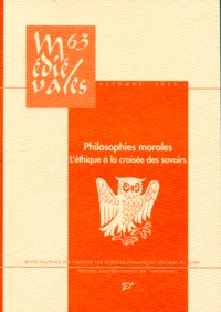 Picture of Philosophies morales - L'éthique à la croisée des savoirs (XIIIe-XIVe siècles)