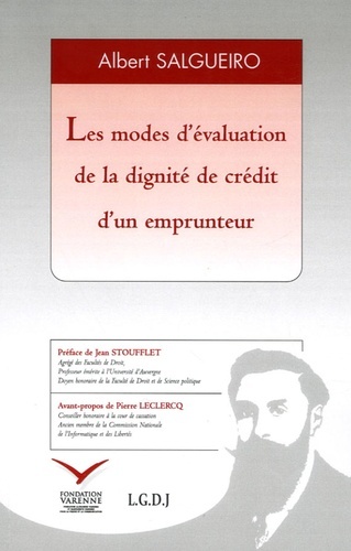 Picture of LES MODES D'ÉVALUATION DE LA DIGNITÉ DE CRÉDIT D'UN EMPRUNT