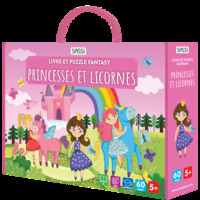 Image de Livre et puzzle fantasy - Princesses et licornes