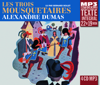 Picture of LES TROIS MOUSQUETAIRES, LU PAR BERNARD BOLLET (INTEGRALE MP3)