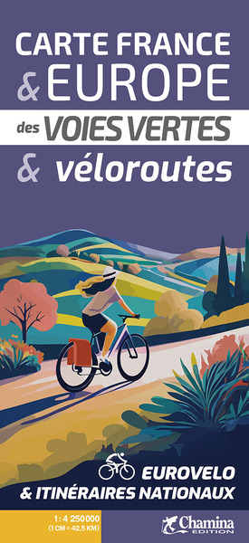Image de CARTE FRANCE ET EUROPE DES VOIES VERTES ET VELOROUTES